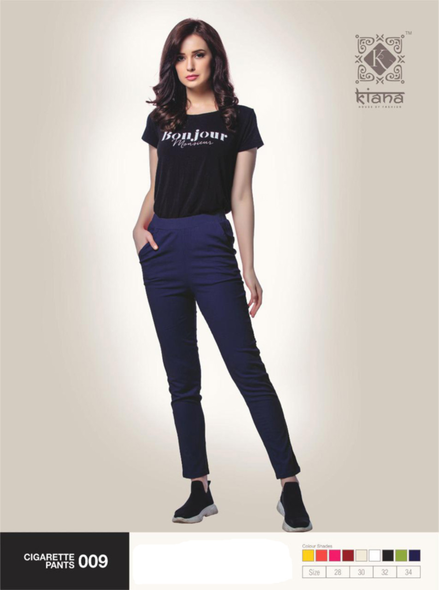 Wholesale Cotton Lycra Cigarette Pant Wholesale Cotton Lycra Cigarette Pant